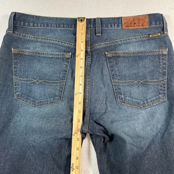 Lucky Brand Jeans Mens 34 Vintage Straight Mid Rise Dark Wash - Picture 10 of 13